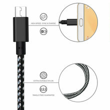 Load image into Gallery viewer, 1M 2M 3M Long Micro USB Data Sync Charger Cable Lead For Samsung Android Phones