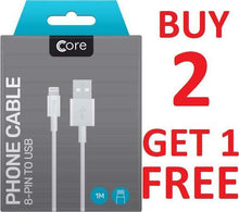 Load image into Gallery viewer, Genuine Core iPhone 12 11 X 6 5 7 8 iPad for iPhone USB Data Charger Lead Cable
