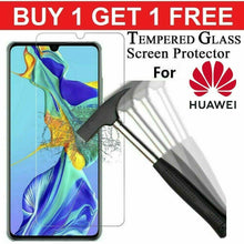 Load image into Gallery viewer, Tempered Glass Screen Protector For Huawei PSmart 2019 P20 P30 P40 Lite Pro