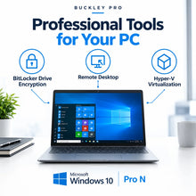 Load image into Gallery viewer, Microsoft Windows 10 Pro N License – 1 PC, Lifetime Activation
