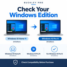 Load image into Gallery viewer, Microsoft Windows 10 Pro N License – 1 PC, Lifetime Activation
