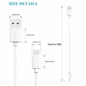1M 2M 3M Long Micro USB Data Sync Charger Cable Lead For Samsung Android Phones