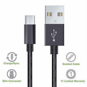 1M 2M 3M Long Micro USB Data Sync Charger Cable Lead For Samsung Android Phones