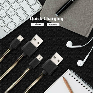 1M 2M 3M Long Micro USB Data Sync Charger Cable Lead For Samsung Android Phones
