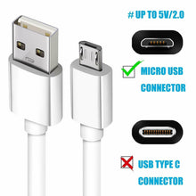 Load image into Gallery viewer, 1M 2M 3M Long Micro USB Data Sync Charger Cable Lead For Samsung Android Phones
