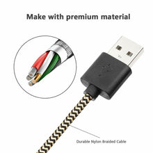 Load image into Gallery viewer, 1M 2M 3M Long Micro USB Data Sync Charger Cable Lead For Samsung Android Phones
