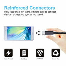Load image into Gallery viewer, 1M 2M 3M Long Micro USB Data Sync Charger Cable Lead For Samsung Android Phones
