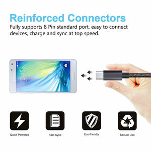 1M 2M 3M Long Micro USB Data Sync Charger Cable Lead For Samsung Android Phones