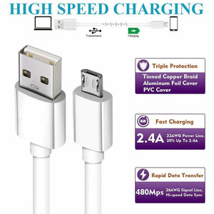 1M 2M 3M Long Micro USB Data Sync Charger Cable Lead For Samsung Android Phones