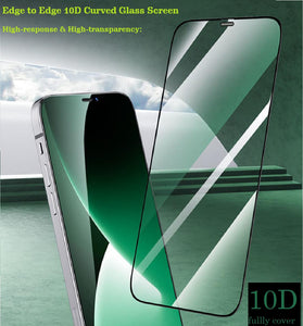 Tempered Glass SCREEN PROTECTOR iPhone 12 11 PRO MAX Mini X, XR, XS, FULL COVER